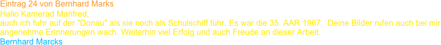 Eintrag 24 von Bernhard Marks
￼