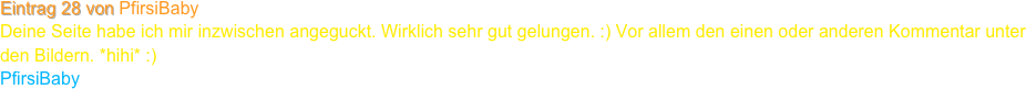 Eintrag 28 von PfirsiBaby
￼