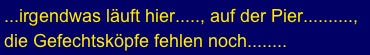 ...irgendwas läuft hier....., auf der Pier..........,
die Gefechtsköpfe fehlen noch........